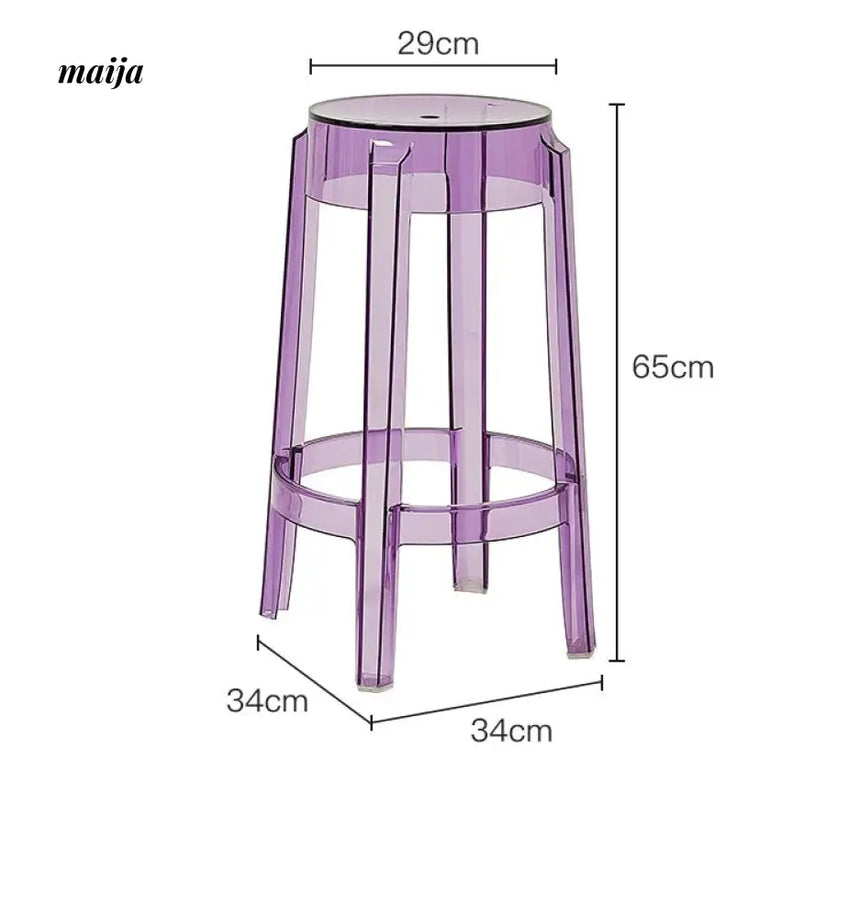 Crystal Colourful Bar Stool from maija
