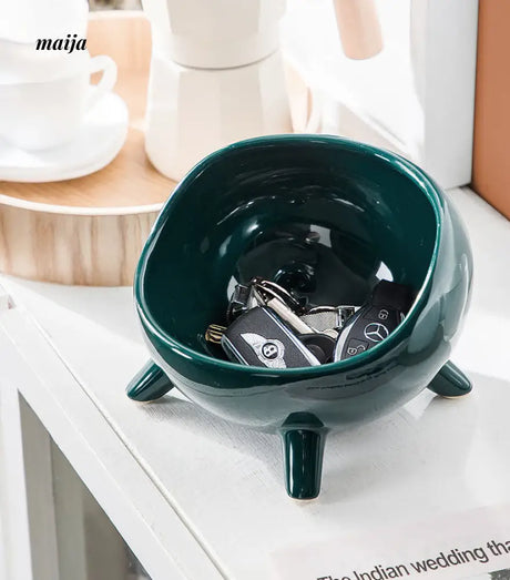 Four Legged Colourful Ceramic Storage Bowl from Xingmijia