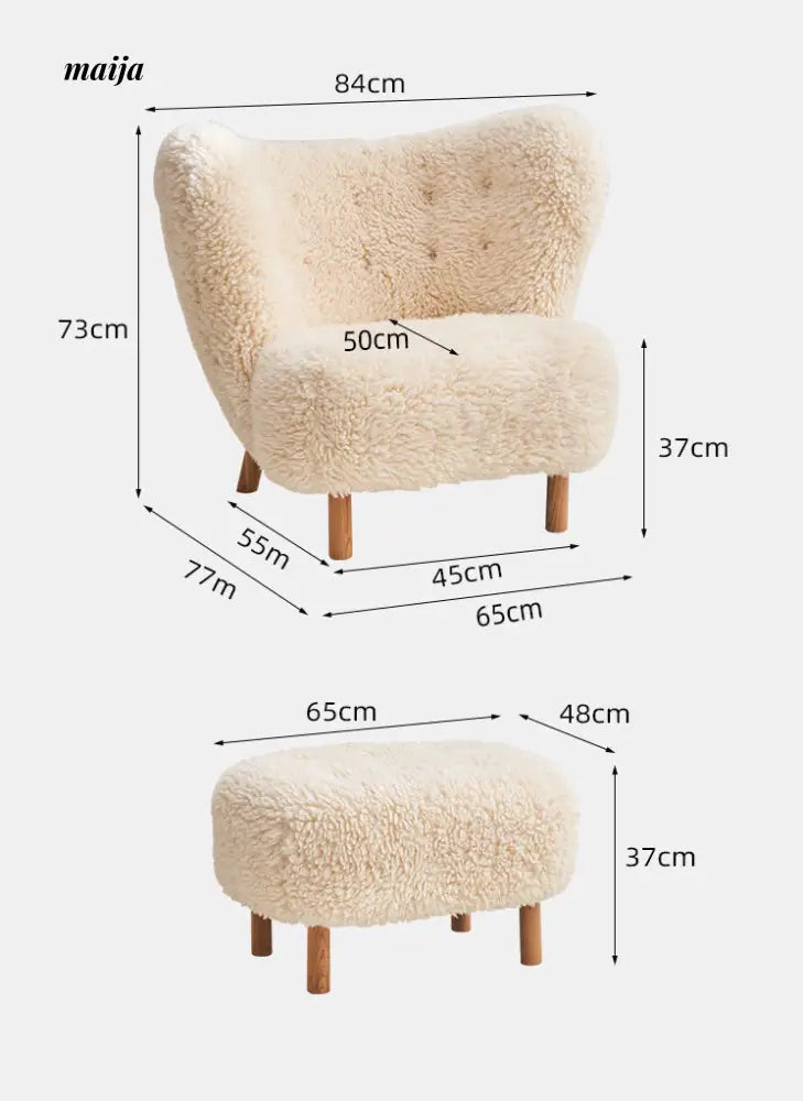 Fluffy Petra Lounge Chair from maija