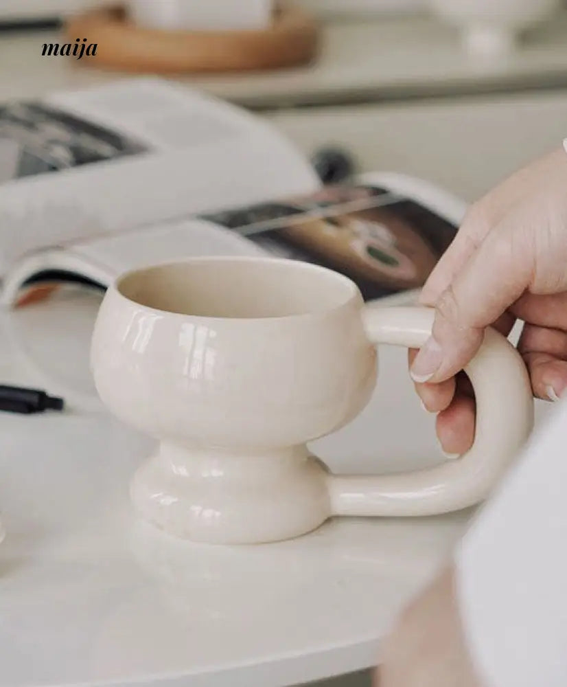 Glossy Marshmallow Ceramic Mug from maija