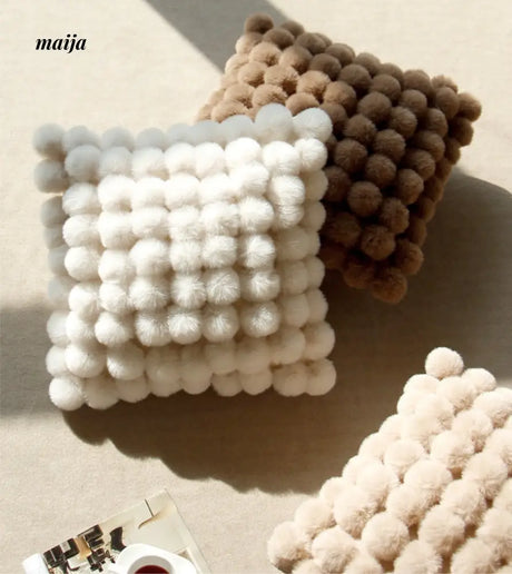 Rabbit Snowball Fluffy Cushion from milamila
