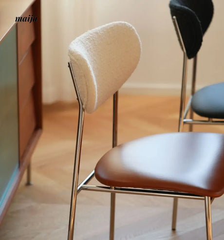 Anamoda Leather Boucle Dining Chair from maija