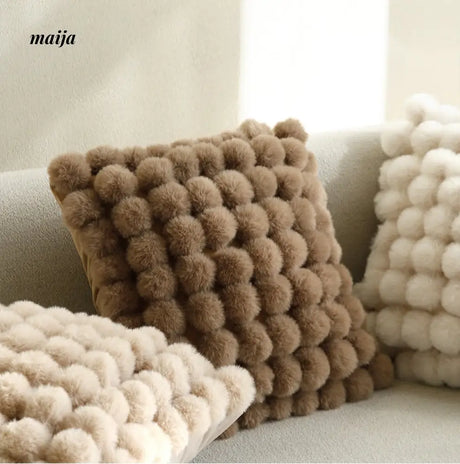 Rabbit Snowball Fluffy Cushion from milamila