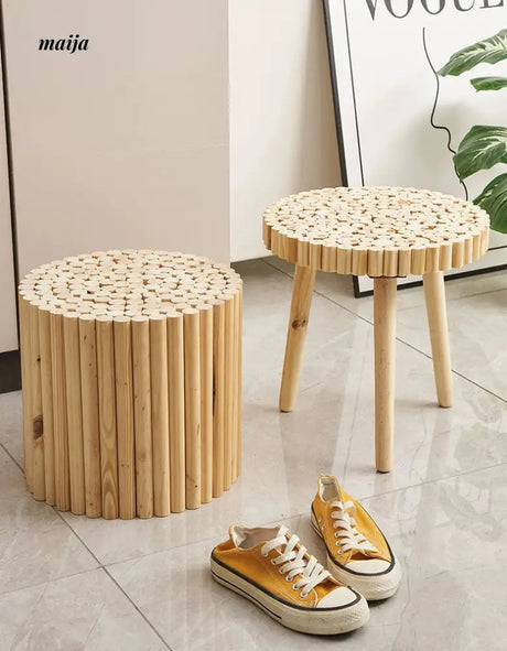 Log Style Stool from maija