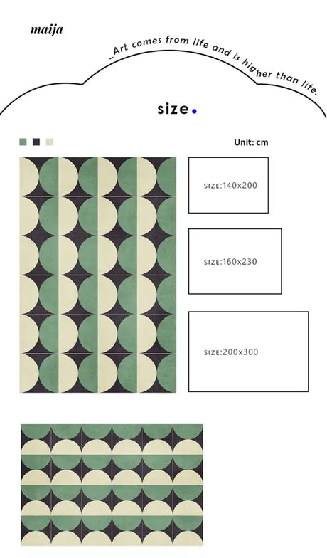 Francesca Geometric Retro Rug from Y U-LIVE