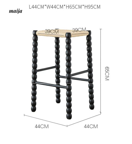 French Braid Woven Rattan Chair from maija