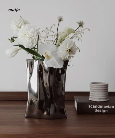 Electroplated Ceramic Vase from MOREOVER
