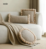 Sunflower Fur Cream Cushion from milamila