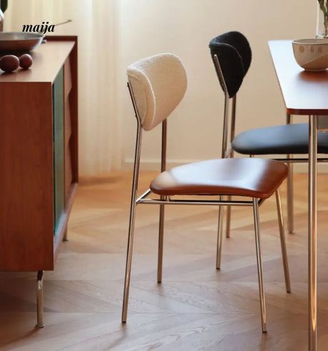 Anamoda Leather Boucle Dining Chair from maija