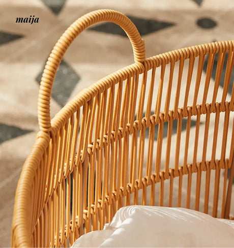 Woven Rattan Laundry Basket from maija