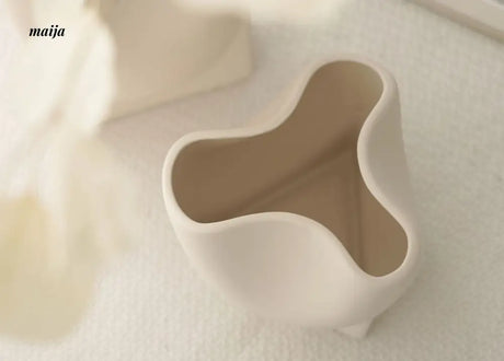 Bella Creamy Matte Ceramic Vase from maija