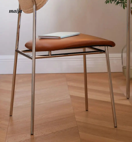 Anamoda Leather Boucle Dining Chair from maija