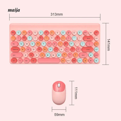 Candy Colour Keyboard Mouse Set from Tounee