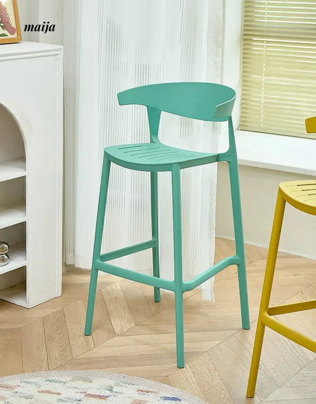 Simple Stackable Plastic Bar Stool from maija