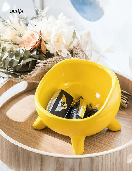 Four Legged Colourful Ceramic Storage Bowl from Xingmijia