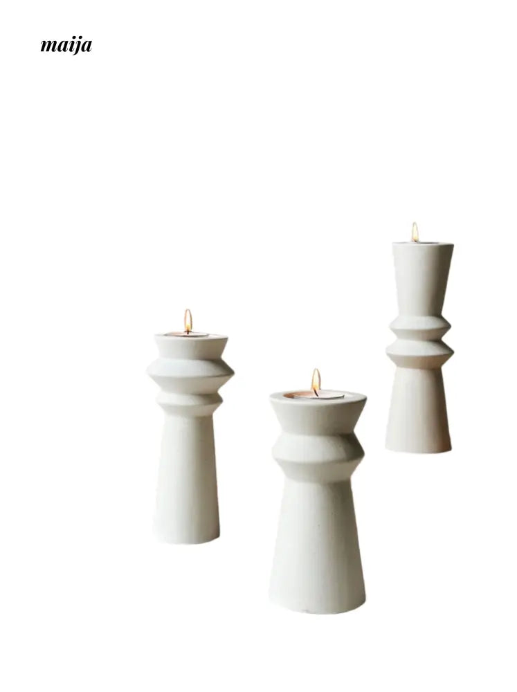 Enzo Ceramic Candle Holder from maija
