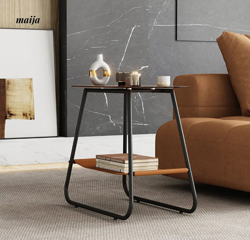 Melanie Oval Tinted Glass Coffee Table from maija