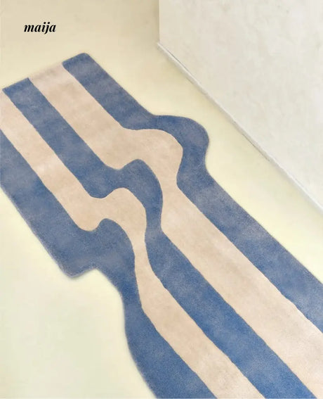 Irregular Stripe Bedside Rug from maija