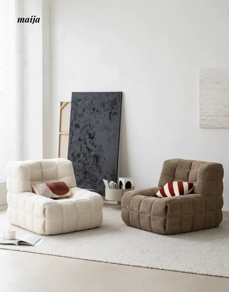 Akira Waffle Lounge Chair from Mukeqi