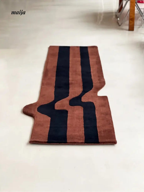 Irregular Stripe Bedside Rug from maija