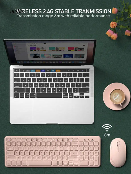 Compact Wireless Keyboard and Mouse Set from B.O.W