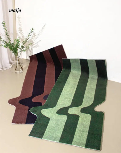 Irregular Stripe Bedside Rug from maija