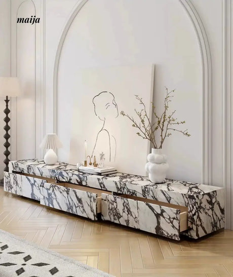 Bulgari Marble Stone Hanging TV Cabinet from maija