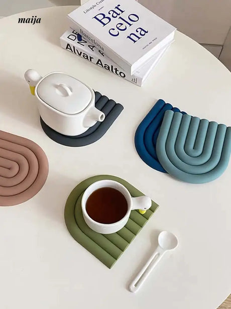 Rainbow Silicone Pot Stand from maija