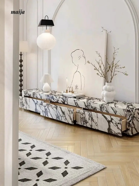 Bulgari Marble Stone Hanging TV Cabinet from maija