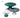 Emerald Ribbed Glass Fruit Bowl from maija