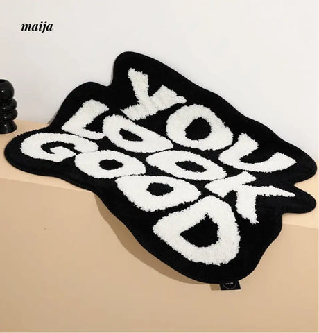 YOU LOOK GOOD Bath Mat from maija