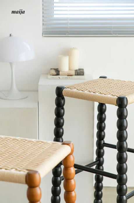 French Braid Woven Rattan Chair from maija