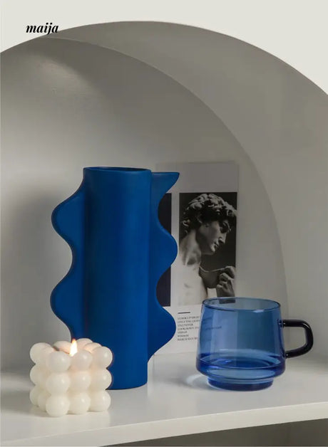 Klein Blue Odd Shaped Vase from maija
