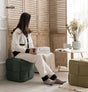 Woven Corduroy Cube Stool from maija