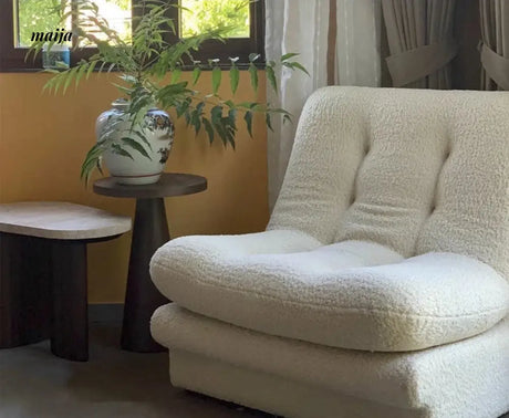 Fredderick White Boucle Single Sofa from maija