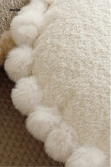 Sunflower Fur Cream Cushion from milamila