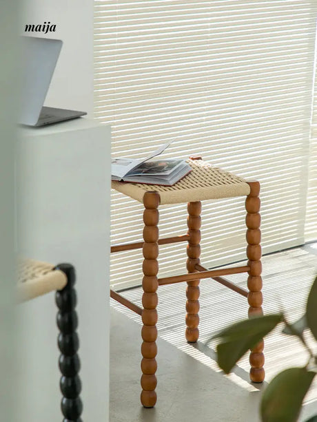 French Braid Woven Rattan Chair from maija