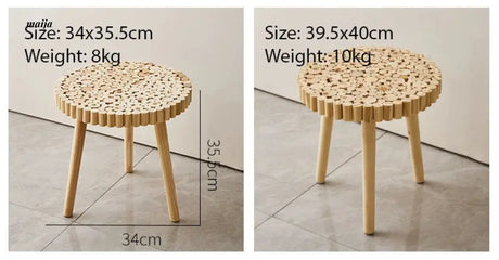 Log Style Stool from maija
