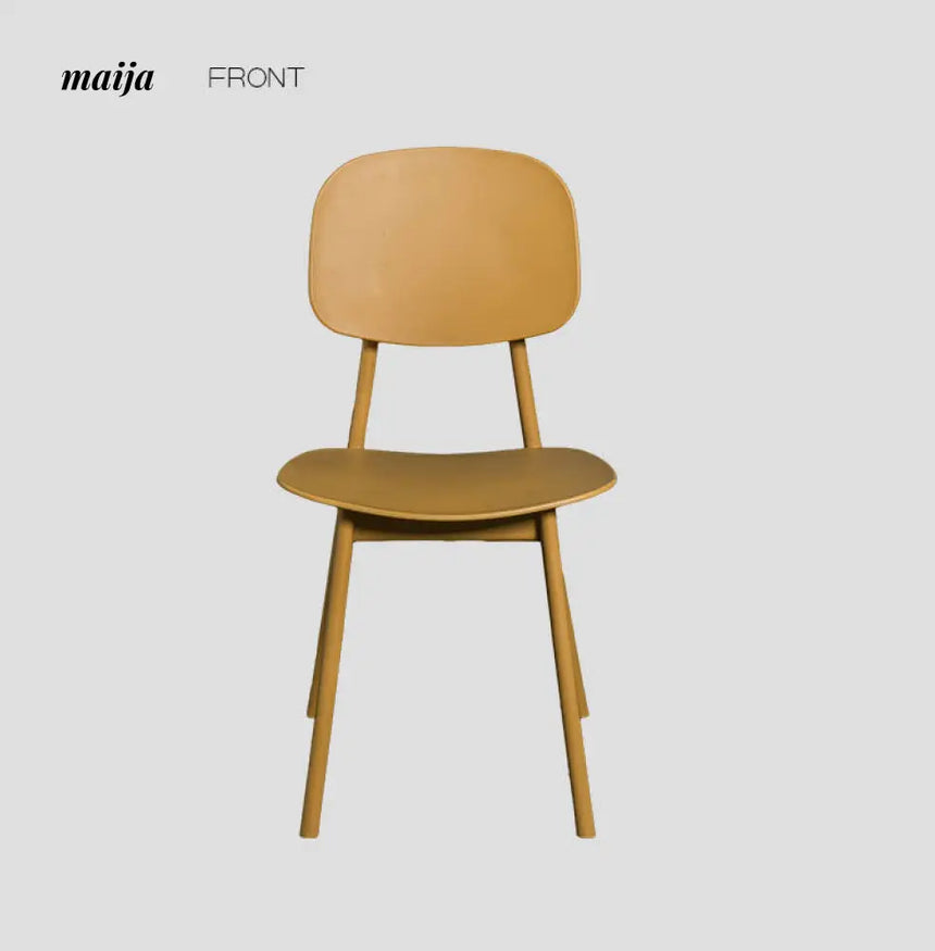 Solid Colour Plastic Dining Chair from MY