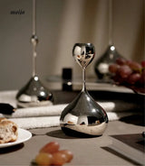 Teardrop Stainless Steel Candle Holder Set from maija