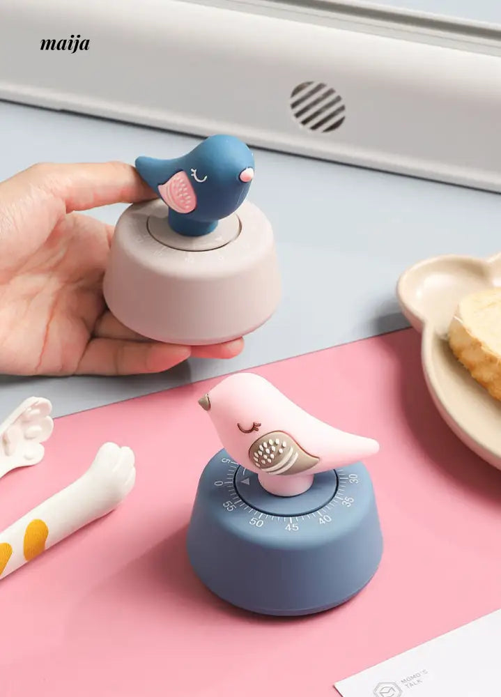 Colourful Pigeon Kitchen Timer from Luguchuan
