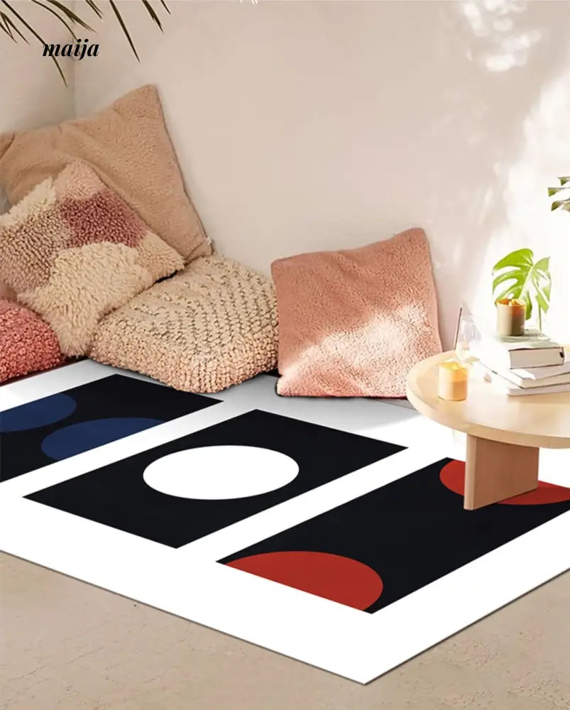 Arran Cain Plush Rectangular Rug from Yueyi