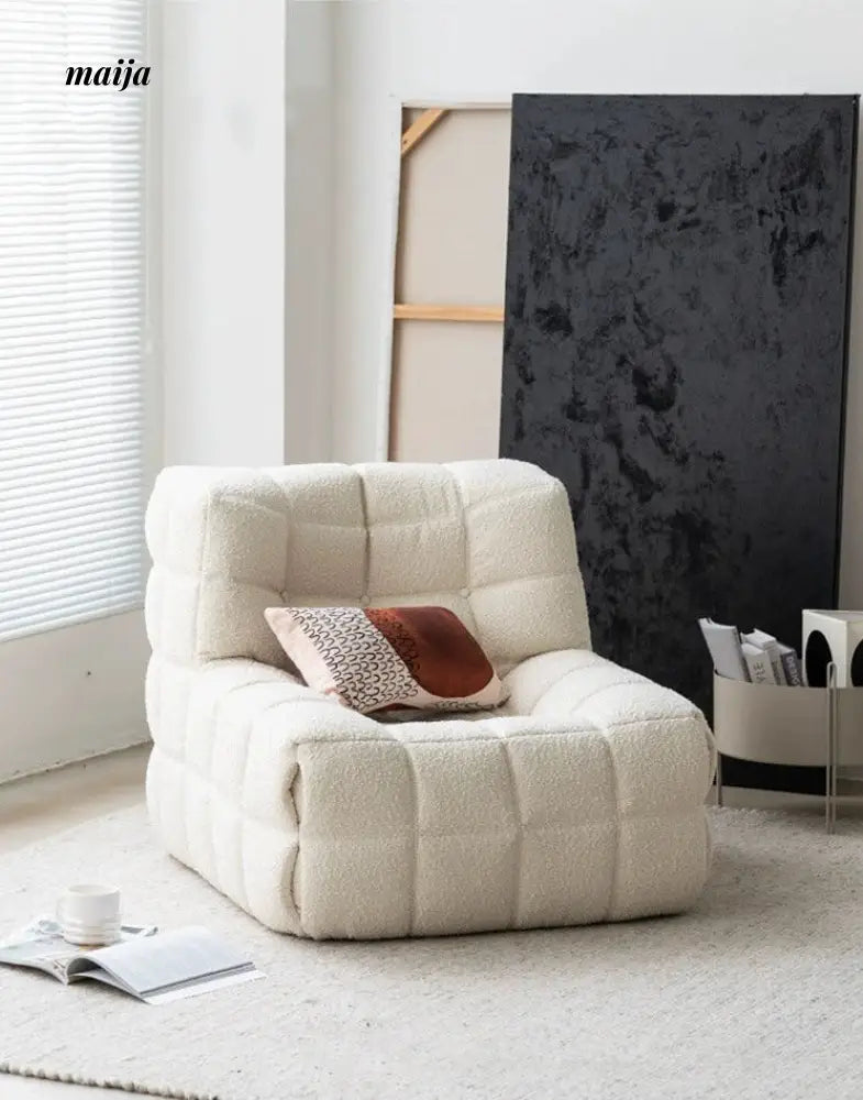Akira Waffle Lounge Chair from Mukeqi