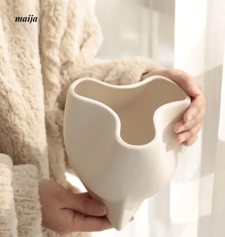 Bella Creamy Matte Ceramic Vase from maija