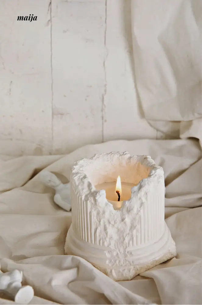 Greek Ruins Column Candle from Joy Spread