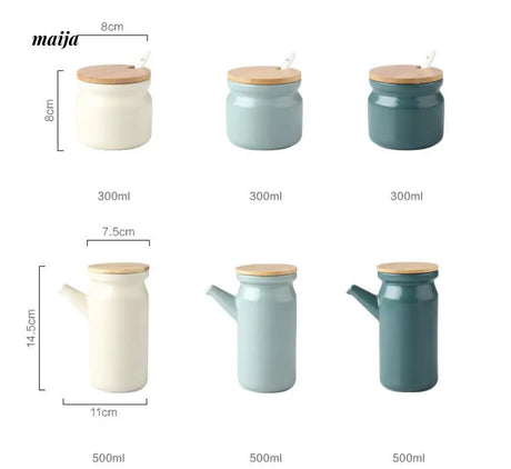 Pastel Blue Seasoning Jar Set from MY