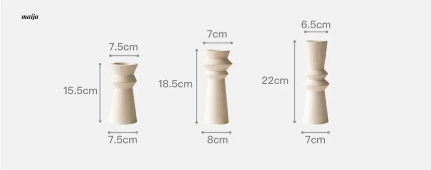 Enzo Ceramic Candle Holder from maija