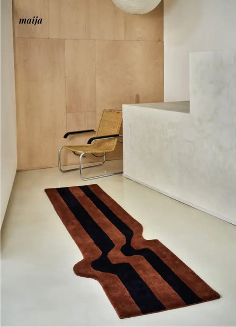 Irregular Stripe Bedside Rug from maija