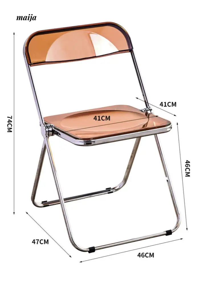 Transparent Crystal Folding Chair from maija