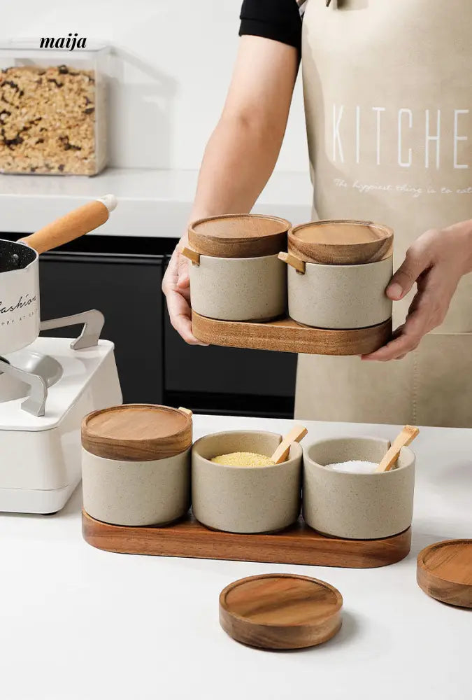 Japanese Seasoning Jar Set from Lugukawa